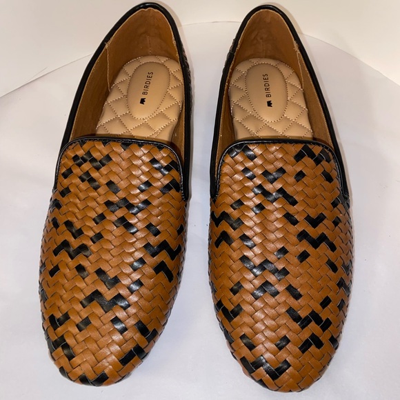 NWOB Birdies The Starling Loafer In Leather Basket Weave Sz Women’s 8 - Picture 3 of 12